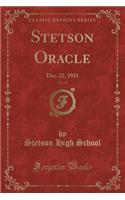 Stetson Oracle, Vol. 15: Dec. 22, 1931 (Classic Reprint)