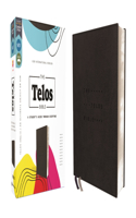 Niv, the Telos Bible, Leathersoft, Charcoal, Comfort Print: A Student's Guide Through Scripture