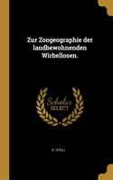 Zur Zoogeographie der landbewohnenden Wirbellosen.