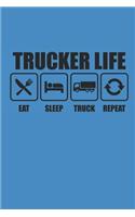 Trucker Life Eat Sleep Truck Repeat
