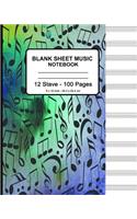 Blank Sheet Music Notebook