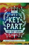 You Are A Key Part Of Our Team: 2019 - 2020 Calendars, Journal, Planners & Personal Organizers - Organization - Gifts For Coworkers(1 Coworker Gifts, Gifts for Coworkers, Thank You Gifts for Coworkers)