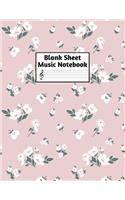 Blank Sheet Music Notebook