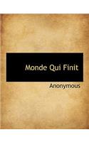 Monde Qui Finit