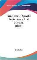 Principles of Specific Performance and Mistake (1888)