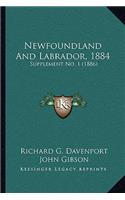 Newfoundland And Labrador, 1884