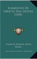 Elementos De Direito Das Gentes (1850)