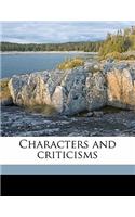 Characters and Criticisms Volume 2