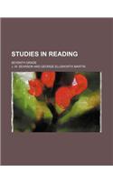 Studies in Reading; Seventh Grade