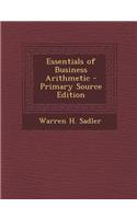 Essentials of Business Arithmetic: (English)