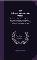 Acknowledgment of Deeds