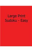 Large Print Sudoku - Easy: Fun, Large Grid Sudoku Puzzles