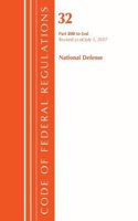Code of Federal Regulations, Title 32 National Defense 800-End, Revised as of July 1, 2017: (Code of Federal Regulations, Title 32 National Defense)