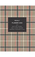 Weekly Planner 2020 with Gratitude Journal, Habit & Mood Tracker, Personal & Business TO-DOs: Personal and Work Sections to Organize Your Days for Success (SCOTTISH PLAID COVER DESIGN)