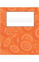 Orange Composition Notebook: Wide Ruled Notebook Lined School Journal - 110 Pages - 7.5 x 9.25" - Children Kids Girls Boys Teens Women Wide Ruled School Composition Books