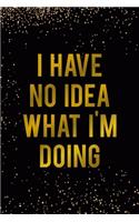 I Have No Idea What I'm Doing