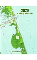 2020 Weekly Planner: Fort Pierce, Florida (1949): Vintage Topo Map Cover