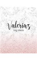 Valeria's Big Ideas: Personalized Notebook - 8x10 Lined Women's Journal