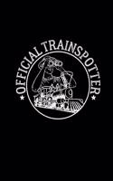 Official Trainspotter: 6x9 Trains - blank with numbers paper - notebook - notes