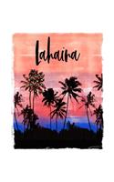 Lahaina: Maui Hawaiian Christmas Notebook With Lined Wide Ruled Paper For Taking Notes. Stylish Tropical Travel Journal Diary 8.5 x 11 Inch Soft Cover. For H