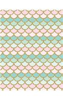 Mermaid Tail Notebook - Blank Unlined