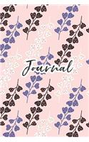 Journal: Fall Flowers Blank Lined Journal