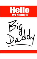 Hello My Name Is Big Daddy: Funny Phrase Discreet Internet Website Password Organizer Book