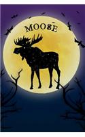 Moose Notebook Halloween Journal