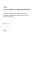 An Approach for Relating the Results of Quantitative Nondestructive Evaluation to Intrinsic Properties of High-Performance Materials