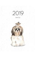 2019 Shih Tzu: Dated Weekly Planner with to Do Notes & Dog Quotes - Shih Tzu Longer Hair(58 Awesome Calendar Planners for Dog Owners)