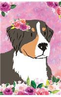 Bullet Journal for Dog Lovers Bernese Mountain Dog in Flowers: 162 Numbered Pages with 150 Dot Grid Pages, 6 Index Pages and 2 Key Pages in Easy to Carry 5.5 X 8.5 Size.