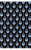 Bullet Journal Notebook Teardrops Pattern 10