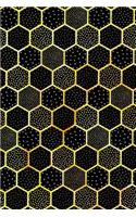 Journal Notebook Polka Dots and Hexagons Pattern 6