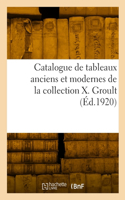 Catalogue de tableaux anciens et modernes de la collection X. Groult