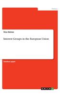 Interest Groups in the European Union