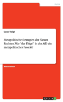 Metapolitische Strategien der Neuen Rechten. War "der Flügel" in der AfD ein metapolitisches Projekt?