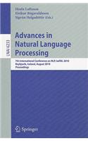 Advances in Natural Language Processing: 7th International Conference on NLP, IceTAL 2010, Reykjavik, Iceland, August 16-18, 2010, Proceedings(6233 Lecture Notes in Computer Science)