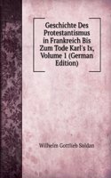 Geschichte Des Protestantismus in Frankreich Bis Zum Tode Karl's Ix, Volume 1 (German Edition)