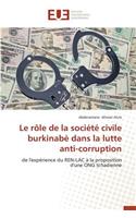 Le R�le de la Soci�t� Civile Burkinab� Dans La Lutte Anti-Corruption