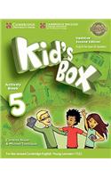 Kid's Box Level 5 Activity Book with CD ROM and My Home Booklet Updated English for Spanish Speakers