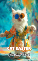 Cat Easter Coloring Book for Kids