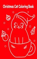 Christmas Cat Coloring Book