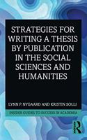 Strategies for Writing a Thesis by Publication in the Social Sciences and Humanities