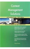 Content Management Solutions A Complete Guide - 2019 Edition