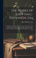 Works Of John Hall-stevenson, Esq
