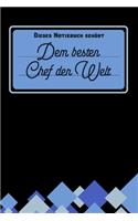 Dieses Notizbuch gehört dem besten Chef der Welt