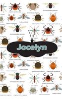 Jocelyn: Bug Insect Weekly Planer Book Notebook Journal Book 120 Pages 6x9