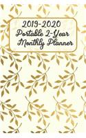 2019 - 2020 Portable 2-Year Monthly Planner: Pocket Size Monthly Schedule Organizer - Agenda Planner for 24 Months Calendar, Appointment Notebook