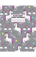 Blank Sheet Music Notebook