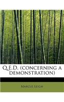 Q.E.D. (Concerning a Demonstration)